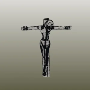 Patch mit einem Crucified-Girl-Motiv