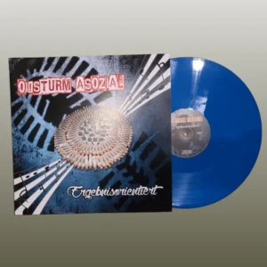 Hülle und Platte der LP "Ergebnisorientiert" der Band Oi!Sturm Asozial.