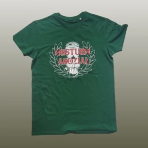 oisturm-asozial-shirt-i-love-beer-gruen