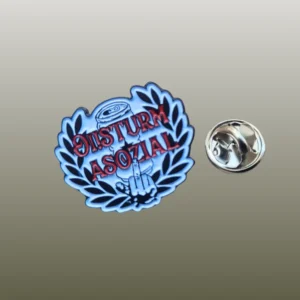 Detailansicht des Pins Trinker-Logo der Band Oi!Sturm Asozial